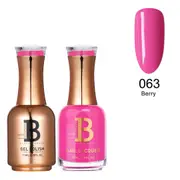 Billionaire Gel Polish UV LED & Nail Lacquer Duo 063 Berry 15ml