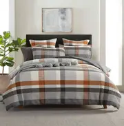 Riley Rust Waffle Quilt Cover Set