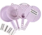 Multifunction Vegetable Slicer Kitchen Slicer Veggie Cutter Grater Chopper Slicer Adjustable Vegetable Chopper-Pink