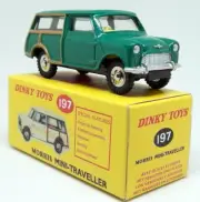 Atlas Dinky Toys Reproduction -197 Morris Mini Traveller Green Diecast Model Car