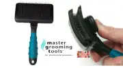 Master Grooming Tools SELF-CLEANING Medium Soft SLICKER BRUSH Dog Cat Dematting