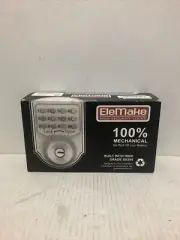 Elemake Deadbolt Keypad Front Door Lock Keyless Entry Door Lock Black /Silver