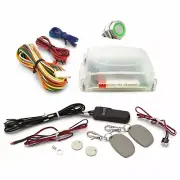 One Touch Engine Start Kit with RFID - Green illuminated Button parts front (for: Porsche)