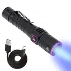 365nm UV Light LED Flashlight Blacklight Rechargeable Inspect Detector Torch 20W