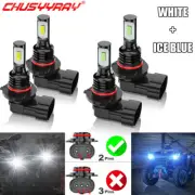 BLUE/whi LED Headlight Bulb For Can-Am Commander Outlander Maverick Max 1000 800