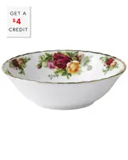 Royal Albert Old Country Roses Cereal Bowl with $4 Credit