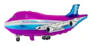32" Super size Jet Plane ( 1 Pink Blue Balloon) Mylar Foil Birthday Party Gifts