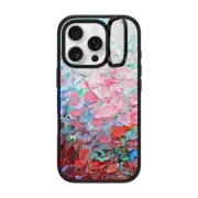 iPhone 16 Pro Impact Ring Stand Case MagSafe Compatible Hydrangea Garden