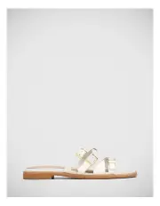 [Wittner] El Leather Strappy Slide in White