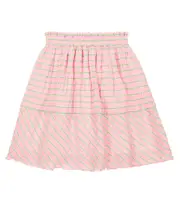 [Paade Mode] Paade Mode Alma striped seersucker skirt Y 12 pink