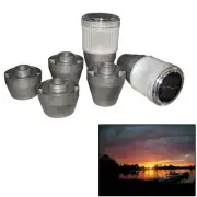 Dock Edge Postlite LED Solar Post Pier Light (2 Lights) Pair 6 Changeable Colors