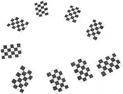 GANAZONO Race Flags Checkered String Flags for Sports Events Durable and Lightweight Party Decoration for Race Theme Events