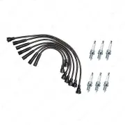Bosch Ignition Leads + 6 x Denso Iridium TT Spark Plugs for Nissan Patrol MQ 160