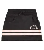 [Off-White Kids] Off-White Kids Logo striped cotton jersey skirt Y 6 black