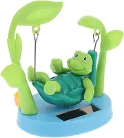 ULTECHNOVO Cute Turtle Bobble Dancer Solar Powered Dashboard Decoration Interactive Turtle Figurine for Car Interiors Fun Car Supplies for All Ages