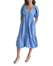 Dkny Puff Sleeve Dress
