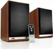 Audioengine HD6 Wireless Bookshelf Speakers Walnut