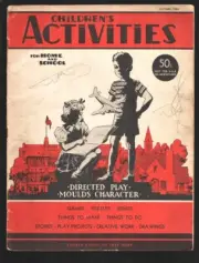 MAG: Children's Activities 10/1946-Games, puzzles, toys-Paper dolls-Halloween...