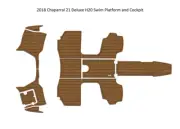 2018 Chaparral 21 Deluxe H-20 Swim Platform Cockpit Boat EVA Foam Teak Floor Pad