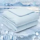 Soft Cooling Blanket King Size for Hot Sleepers King Size(108"x90") Ice Blue