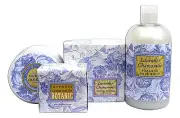 Set of 4 Greenwich Bay Lavender Chamomile Bath Products, Soap, Body Butter, More