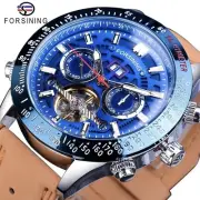 Big Tourbillion Self Winding Sport Watch. Day Month Date Waterproof Mens Watch