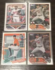 2023 Topps Chrome, Costco, Rated Rookie & Update Grayson Rodriguez RC Lot (4)