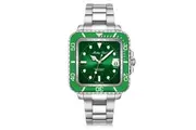 Mathey-Tissot Silver Steel Green Dial Men's Watch - H902QAV