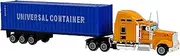 Kisangel Truck Model Educational for Realistic Container Truck Design Present for Boys for Bedroom Office and Study Decor