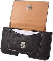 [DFV mobile] Leather Horizontal Belt Clip Case with Card Holder for Nokia 3310 (2017) - Black