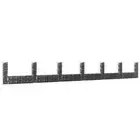 vidaXL U-shape Gabion Basket with 7 Posts Iron 740x20x100 cm BMG