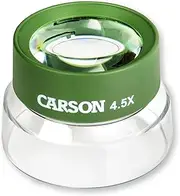 Carson BugLoupe Oversized 4.5x Stand Magnifier for Easy Viewing