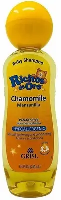 Ricitos de Oro Baby Shampoo Chamomile Manzanilla Hypoallergenic 8.4 Ounce 3 Pack