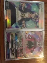 Pokémon Trainer Full Art Guzma And Tapu Lele GX