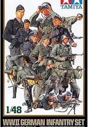 Tamiya 1:48 Scale WWII German Infantry Model Kit Set