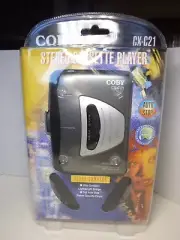 New Coby Cassette Walkman Ultra Compact W/Headphones Vintage