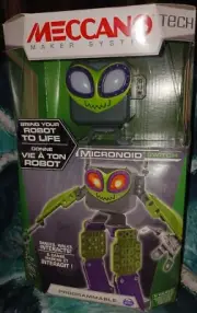 2 for 1! Meccano Erector Micronoid Programmable Robot BuildingKits Switch/Basher