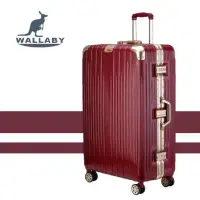 在飛比找蝦皮購物優惠-WALLABY 袋鼠牌 ABS+PC鋁框行李箱 鋼鐵紅 LT