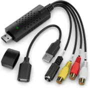 VHS to Digital Converter,RCA USB Audio Video Converter,USB 2.0 Black