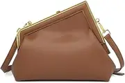[Opaeroo] Women Shoulder Bags Crossbody Bag PU Leather Hobo Handbags Clutch Purse with Metal Clasp Closure