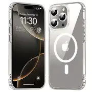 Clear MagSafe Case For iPhone 16 Pro Max 16 Plus Shockproof Bumper Phone Cover