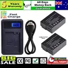 2x Battery +Charger For Panasonic DMW-BLC12 BLC12E Battery Lumix DMC-GX8 FZ1000