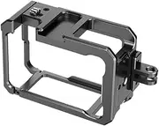 Aluminum Alloy Camera Cage for Action 4 3, Shockproof Heat Dissipation Protection Frame with Cold Shoe Mount Sports Camera Accessories