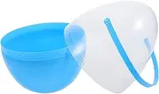 BRIGHTFUFU Egg Easter Hunt Refillable Container Large Plastic Eggs for Candy Boxes Empty Easter Baskets