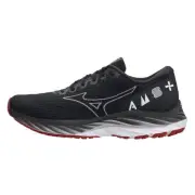 【MIZUNO 美津濃】Wave Rider 26 SSW 男 慢跑鞋 運動 路跑 避震 穩定 黑銀紅(J1GC226201)