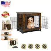 Durable Double-Door Dog Kennel with Removable Tray, Perfect for Small Breeds