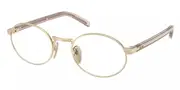 Prada PR B55V ZVN1O1 Men's Glasses Gold Size 49 - Private Health Rebate - Blue Light Block Available