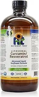 Nutrient Tree Liposomal Curcumin(Turmeric)/Resveratrol | 78 Doses | Alcohol Free | Non-Soy | Non-GMO | Made in USA