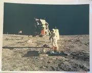 Rare Apollo 11 11" by 14" Photo A Kodak Paper Nasa Neil Armstrong Buzz Aldrin