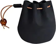 STOBOK Simple Design Leather Coin Pouch Multifunction Key Bag Small Storage Bag